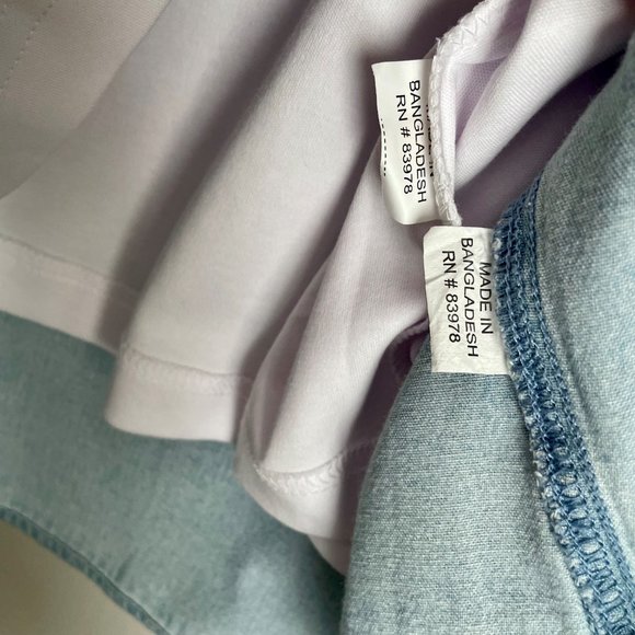 VTG Plus Size Tia Designs Holiday Top/Denim Blouse SET Beaded Embroidered Cat 1X - Picture 14 of 15